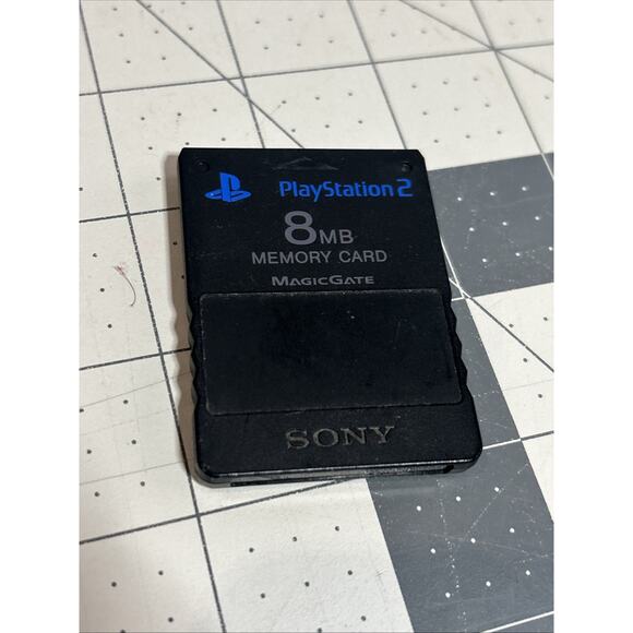 OEM Sony PlayStation 2 PS2 8MB Memory Card - Black - SCPH-10020 - Picture 1 of 5
